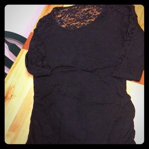 Black maternity shirt